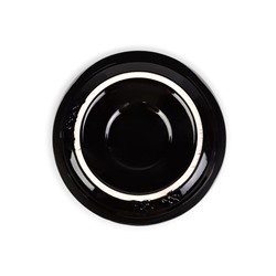 Кашпо - бонсайница «Мира», круглое, 18×18×7 см, чёрное