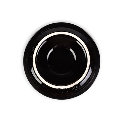 Кашпо - бонсайница «Мира», круглое, 18×18×7 см, чёрное