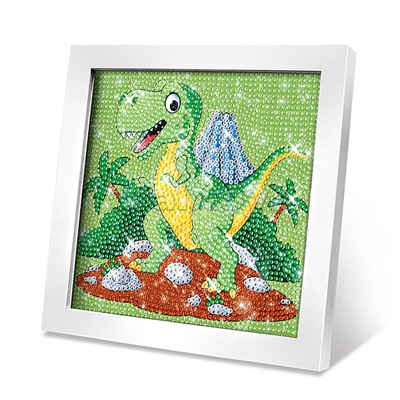 Мозаика алмазная "Динозаврик" в коробке