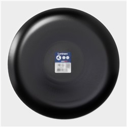 Тарелка Luminarc COTTAGE BLACK, d=25 см, стекло, чёрная