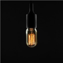 Лампа накаливания винтажная «Колба», T45, 60 Вт, Е27, 230 В, 113×45 мм, теплый белый