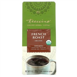 Teeccino, Chicory Herbal Coffee, Organic French Roast, Dark Roast, Caffeine Free, 11 oz (312 g)