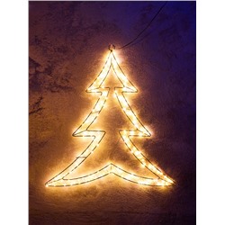 Фигура подвесная световая FROSTY «Ёлочка», 58×56×2, 200 LED, 4.5V, свечение тёплое белое