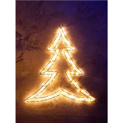 Фигура подвесная световая FROSTY «Ёлочка», 58×56×2, 200 LED, 4.5V, свечение тёплое белое