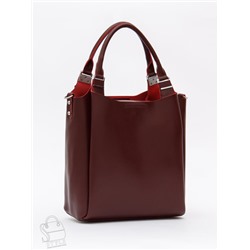 Сумка женская кожаная 1013M wine red Polina&Eiterou