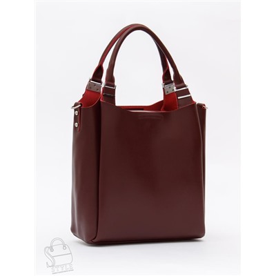 Сумка женская кожаная 1013M wine red Polina&Eiterou