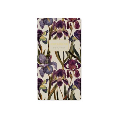 Записная книжка А6  30л клетка "ИРИСЫ" 7-30-001/25 Bruno Visconti