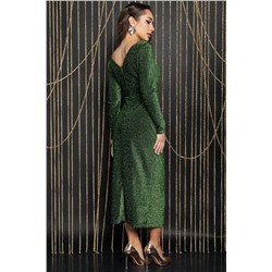 Платье Вау-эффект (зеленое) П11981