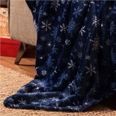 Плед «LoveLife. Снегопад» 180×200 см, велсофт