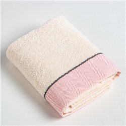 Полотенце махровое Love Life «Бриз» 70×120 см, розовый, 100% хл, 500 г/м²