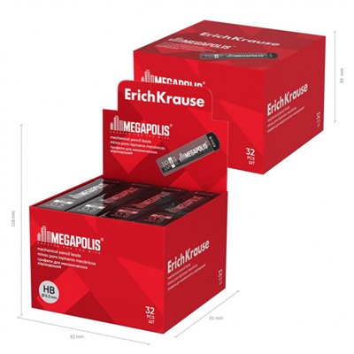 Грифель 0.5 мм HB 20345 (20 шт) MEGAPOLIS ErichKrause