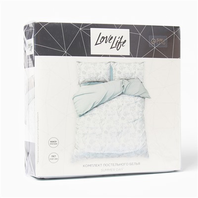Постельное бельё 1.5-спальное LoveLife Summer day, жатка
