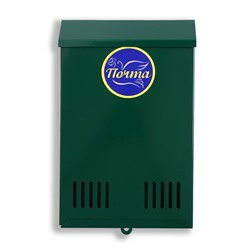 Ящик почтовый без замка (с петлёй), вертикальный, зелёный