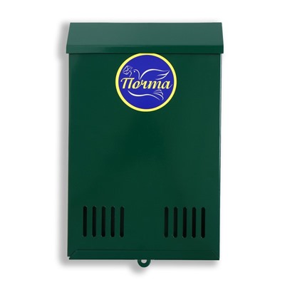 Ящик почтовый без замка (с петлёй), вертикальный, зелёный