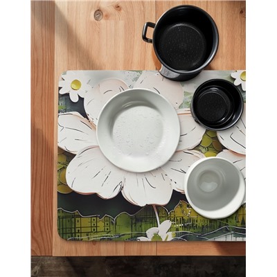 Коврик для дома Доляна Anemona, влаговпитывающий, 39×60 см