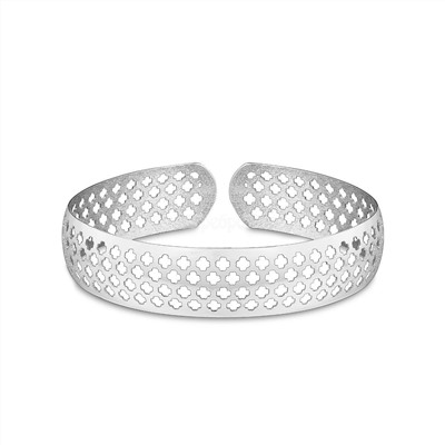 Браслет жесткий из серебра родированный 925 пробы Бр-0034р