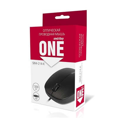 Мышь оптическая Smart Buy SBM-214-K ONE (black)