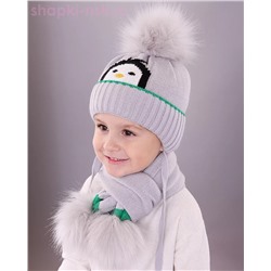 03-60-D Комплект детский (шапка+шарф) (48-50)