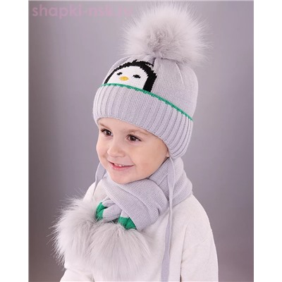 03-60-D Комплект детский (шапка+шарф) (48-50)