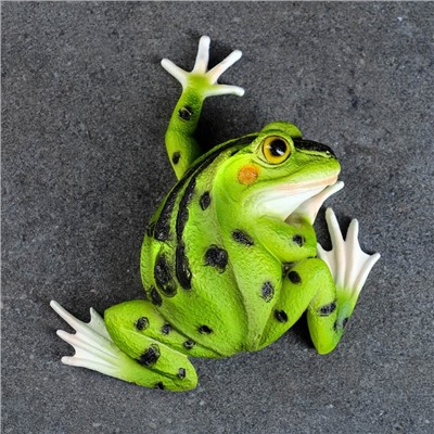 Садовая фигура из полистоуна «Лягушка», подвесная, 6×16×18 см