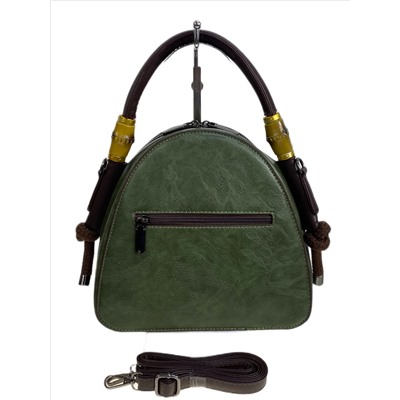 Женская сумка из искусственной кожи, цвет зеленый