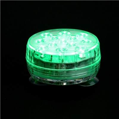 Светильник подводный с ПДУ, 13 LED, 4 Вт, IP68, RGB, таймер, от батареек 3*AAA (не в компл.)