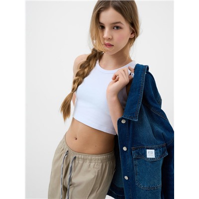 Брюки текстильные для девочек