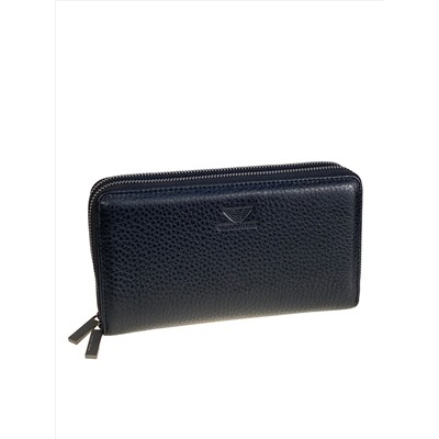 Клатч мужской из натуральной кожи, цвет черный