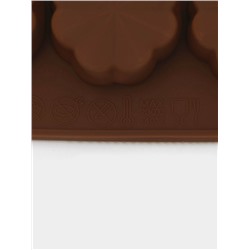 Форма для конфет и шоколада Доляна «Цветочки», силикон, 21×10×2 см, 15 ячеек, МИКС