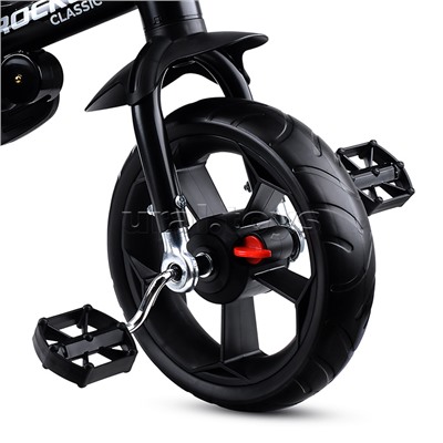 Велосипед трехколесный Rocket 136-BK, колеса EVA 10"/8", цвет черный