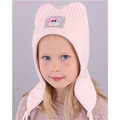 07-4-H Комплект для девочки флис (ушанка+снуд) (48-52)