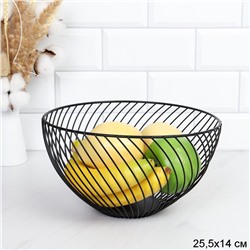 Корзина для фруктов металл Лофт 25,5х14 см / KF-553 /уп 20/ 0,37 / ПРОМО АКЦИЯ