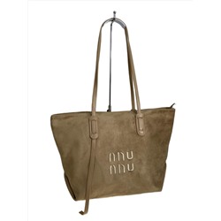 Женская сумка из искусственной замши, цвет светло коричневый