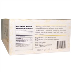 Uncle Lee's Tea, Органический белый чай, 100 чайных пакетиков, 150 г (5,29 унции)