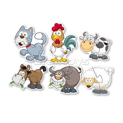 Пазл "Домашние животные" (6 картинок)