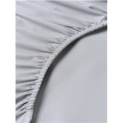 Простыня на резинке 1.5-спальная LoveLife, 160×200+25 см, серая, жатка