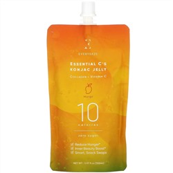 Everydaze, Essential C's Konjac Jelly, Mango, 4 Pouches, 5.07 fl oz (150 ml) Each