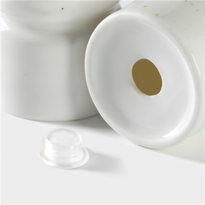 Набор для специй Magistro «Церера», 2 предмета: солонка, перечница, фарфор, белый