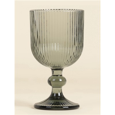 Бокалы для вина SL Home «Модерн», 250 мл, 8×14.5 см, набор 2 шт., стекло, графитовые