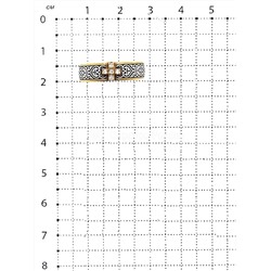 Цепь из золочёного серебра - Двойная панцирная, 45 см 925 пробы Z1040020145 дв.панцирная