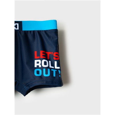 Плавки-шорты трикотажные для мальчиков, средней длины