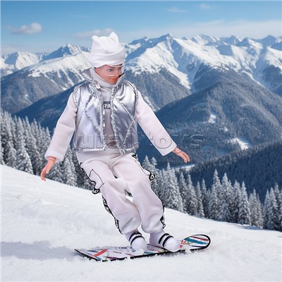 Кукла "Зимнии приключения" с аксессуарами, в коробке