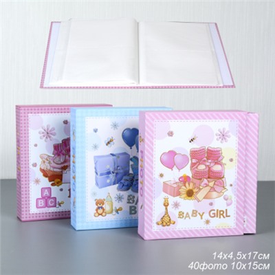 Фотоальбом 80 фото 10x15 С новорожденным / 9328 /уп 48/