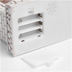 Фигура светодиодная «Чудесный камин», 26×10×18 см, музыка, от батареек ААх3, USB, свечение тёплое белое