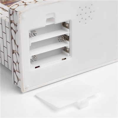 Фигура светодиодная «Чудесный камин», 26×10×18 см, музыка, от батареек ААх3, USB, свечение тёплое белое