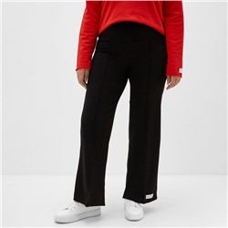 Брюки женские клеш MIST Cozy style, чёрные, размер 56