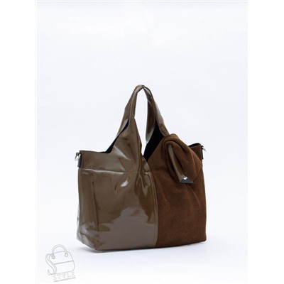 Сумка женская кожаная 98184-3MSS army green Velina Fabbiano-Safenta