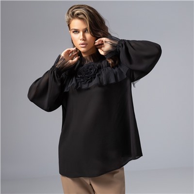 Блуза изящная и женственная, Мелодия сердца (ночь)