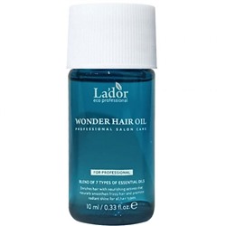 LADOR Wonder Hair Oil Увлажняющее масло для восстановления блеска волос 10 мл