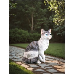 Садовая фигура из полистоуна «Кот», 30×25×16 см